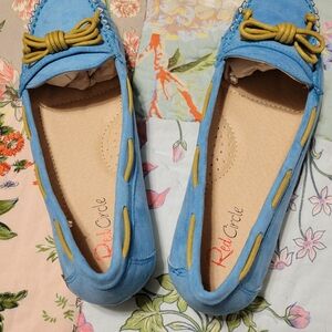 Women's Blue Loafers NWT And Box. Size 8.5